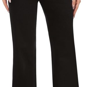 Women's High Waisted Wide Leg Baggy Stretch Denim Jeans