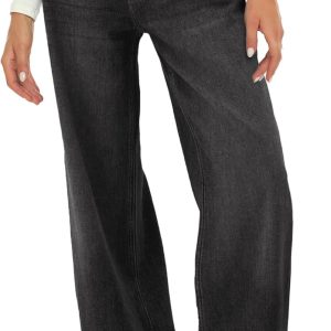 Women Wide Leg Jeans High Waist Baggy Jean Loose Boyfriend Jeans Denim Pants