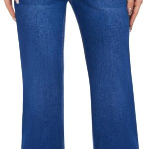 Women's High Waisted Wide Leg Baggy Stretch Denim Jeans
